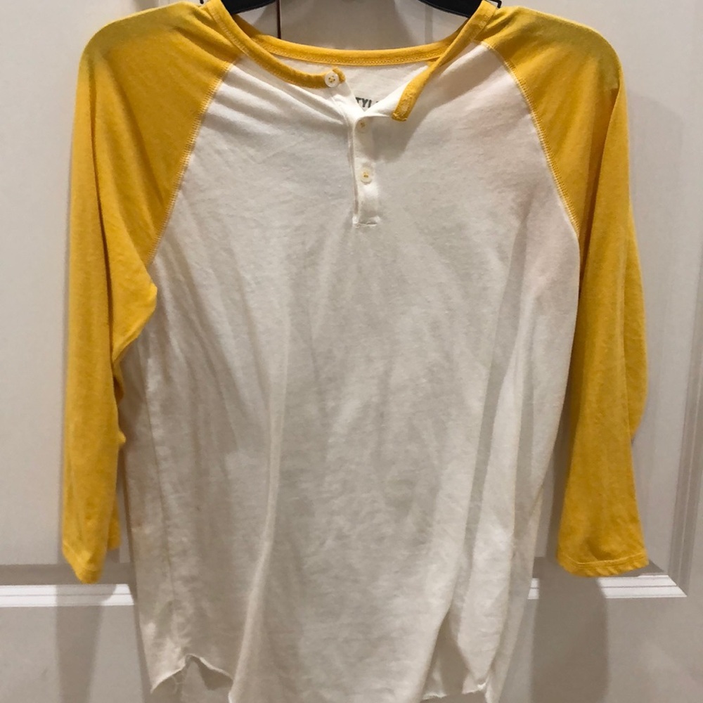 Yellow Baseball Tee